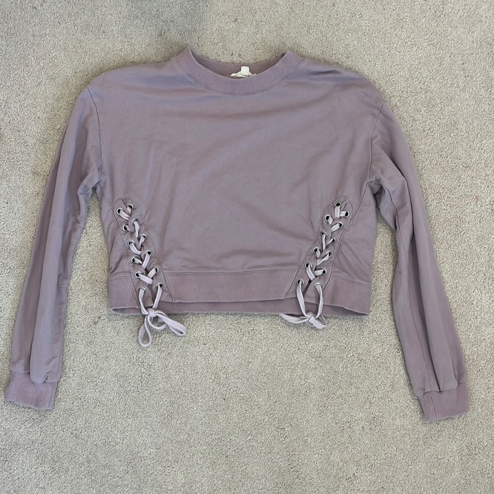 ILLA ILLA cropped crew neck w/ties